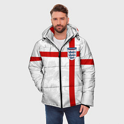 Куртка зимняя мужская Сборная Англии, цвет: 3D-светло-серый — фото 2
