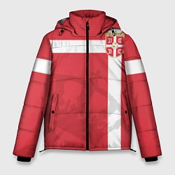Куртка зимняя мужская Сборная Сербии, цвет: 3D-красный