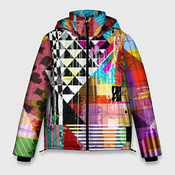 Куртка зимняя мужская RGB Geometry, цвет: 3D-черный