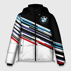 Куртка зимняя мужская BMW BRAND COLOR БМВ, цвет: 3D-светло-серый