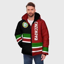 Куртка зимняя мужская Chechnya, Russia, цвет: 3D-красный — фото 2