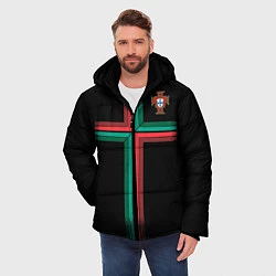 Куртка зимняя мужская Сборная Португалии: Альтернатива ЧМ-2018, цвет: 3D-светло-серый — фото 2