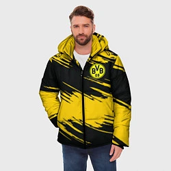 Куртка зимняя мужская BVB 09: Yellow Breaks, цвет: 3D-светло-серый — фото 2