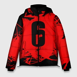 Куртка зимняя мужская R6S: Red Outbreak, цвет: 3D-светло-серый