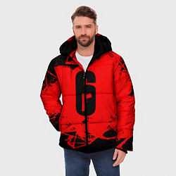 Куртка зимняя мужская R6S: Red Outbreak, цвет: 3D-светло-серый — фото 2
