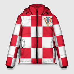 Куртка зимняя мужская Сборная Хорватии: Домашняя ЧМ-2018, цвет: 3D-черный