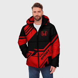 Куртка зимняя мужская Honda: Techno Sport, цвет: 3D-красный — фото 2