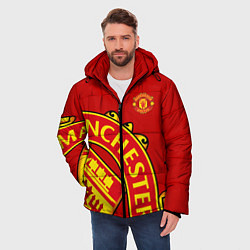 Куртка зимняя мужская FC Man United: Red Exclusive, цвет: 3D-красный — фото 2