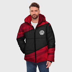 Куртка зимняя мужская Volkswagen: Red Sport, цвет: 3D-черный — фото 2