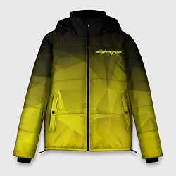 Мужская зимняя куртка Cyberpunk 2077: Yellow Poly