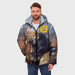 Куртка зимняя мужская Fallout 76, цвет: 3D-черный — фото 2