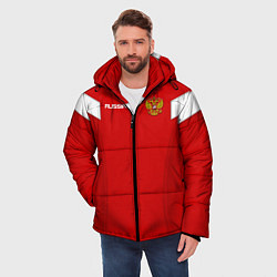 Куртка зимняя мужская Сборная России, цвет: 3D-черный — фото 2