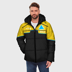 Куртка зимняя мужская Detroit: AP700 Yellow & Black, цвет: 3D-черный — фото 2