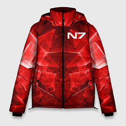 Куртка зимняя мужская Mass Effect: Red Armor N7, цвет: 3D-черный