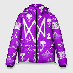 Мужская зимняя куртка Watch Dogs 2: Violet Pattern