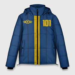 Куртка зимняя мужская Fallout: Vault 101, цвет: 3D-черный