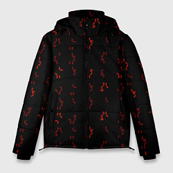 Куртка зимняя мужская Алфавит хищника, цвет: 3D-красный