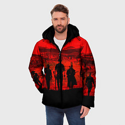 Куртка зимняя мужская RDR 2: Sunset, цвет: 3D-красный — фото 2
