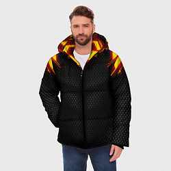 Куртка зимняя мужская Cyberpunk 2077: Android, цвет: 3D-черный — фото 2