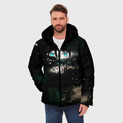 Куртка зимняя мужская Бездомный Бог, цвет: 3D-черный — фото 2
