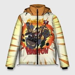 Куртка зимняя мужская Techies габен - Have Fun!, цвет: 3D-черный
