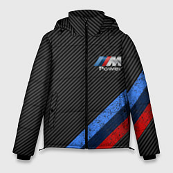 Куртка зимняя мужская BMW КАРБОН, цвет: 3D-черный