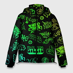 Куртка зимняя мужская BILLIE EILISH: Grunge Graffiti, цвет: 3D-черный