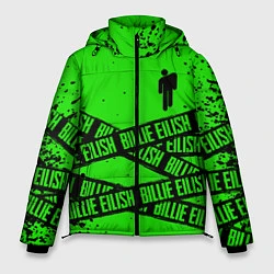 Куртка зимняя мужская BILLIE EILISH: Green & Black Tape, цвет: 3D-красный