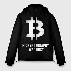 Куртка зимняя мужская Биткоин Криптовалюта, цвет: 3D-черный