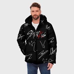 Куртка зимняя мужская STRAY KIDS, цвет: 3D-черный — фото 2