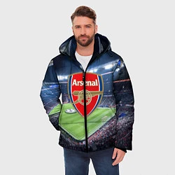 Куртка зимняя мужская FC Arsenal, цвет: 3D-черный — фото 2