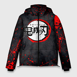 Куртка зимняя мужская KIMETSU NO YAIBA, цвет: 3D-черный