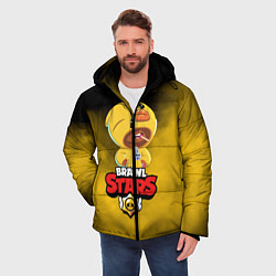 Куртка зимняя мужская BRAWL STARS SALLY LEON, цвет: 3D-черный — фото 2
