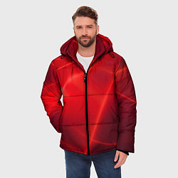 Куртка зимняя мужская Плавные Линии, цвет: 3D-черный — фото 2