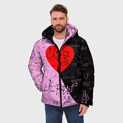 Куртка зимняя мужская LIL PEEP, цвет: 3D-черный — фото 2