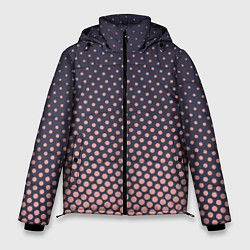 Куртка зимняя мужская Dots pattern, цвет: 3D-черный