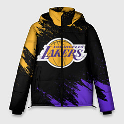 Куртка зимняя мужская LA LAKERS, цвет: 3D-черный