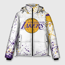 Куртка зимняя мужская LA LAKERS, цвет: 3D-черный