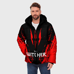Куртка зимняя мужская THE WITCHER, цвет: 3D-светло-серый — фото 2