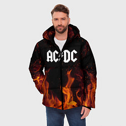 Куртка зимняя мужская AC DC, цвет: 3D-черный — фото 2