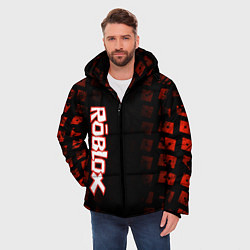 Куртка зимняя мужская Roblox, цвет: 3D-черный — фото 2