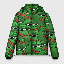Куртка зимняя мужская Pepe The Frog, цвет: 3D-черный