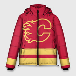 Куртка зимняя мужская Калгари Флэймз, цвет: 3D-красный