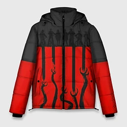 Куртка зимняя мужская Очень странные дела, цвет: 3D-красный