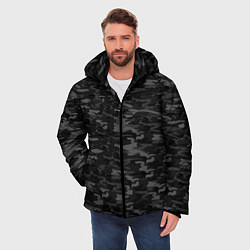 Куртка зимняя мужская ГОРОДСКОЙ КАМУФЛЯЖ, цвет: 3D-черный — фото 2