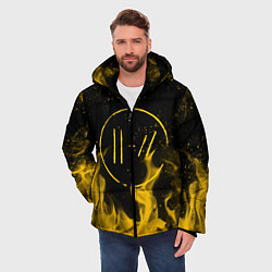 Куртка зимняя мужская TWENTY ONE PILOTS, цвет: 3D-черный — фото 2