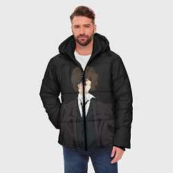 Куртка зимняя мужская Osamu Dazai, цвет: 3D-черный — фото 2