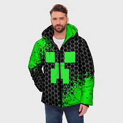 Куртка зимняя мужская MINECRAFT, цвет: 3D-черный — фото 2