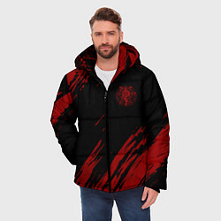 Куртка зимняя мужская Стальной алхимик, цвет: 3D-красный — фото 2