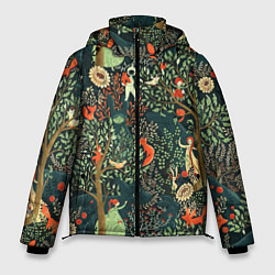 Куртка зимняя мужская Abstraction Pattern, цвет: 3D-черный